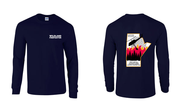 Long-Sleeve T-Shirt (Design 2): GILDAN HEAVY COTTON